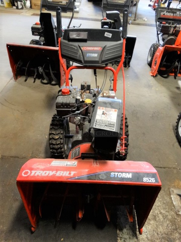 GREAT! Troy-Bilt Storm 8526 Model 31AE6S73063 AWD Electric Start Metal Snow Thrower. Unit Was Working When Parked. 26x59x42 - Image 1 of 12