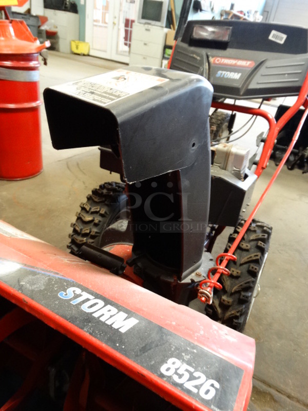 GREAT! Troy-Bilt Storm 8526 Model 31AE6S73063 AWD Electric Start Metal Snow Thrower. Unit Was Working When Parked. 26x59x42 - Image 4 of 12