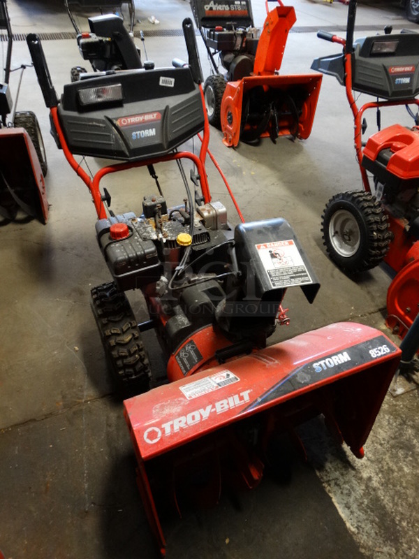 GREAT! Troy-Bilt Storm 8526 Model 31AE6S73063 AWD Electric Start Metal Snow Thrower. Unit Was Working When Parked. 26x59x42 - Image 5 of 12