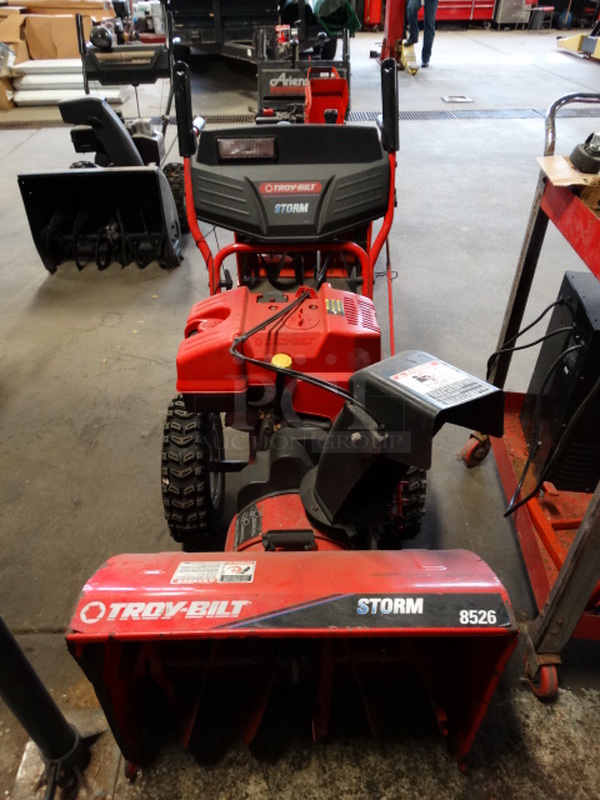 GREAT! Troy-Bilt Storm 8526 Model 31AE6S73063 AWD Electric Start Metal Snow Thrower. Unit Was Working When Parked. 26x59x42