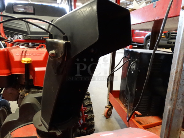 GREAT! Troy-Bilt Storm 8526 Model 31AE6S73063 AWD Electric Start Metal Snow Thrower. Unit Was Working When Parked. 26x59x42 - Image 4 of 11