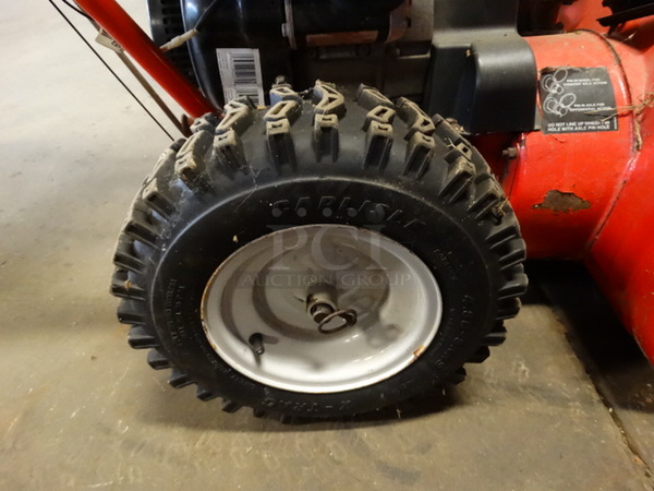 GREAT! Troy-Bilt Storm 8526 Model 31AE6S73063 AWD Electric Start Metal Snow Thrower. Unit Was Working When Parked. 26x59x42 - Image 5 of 11