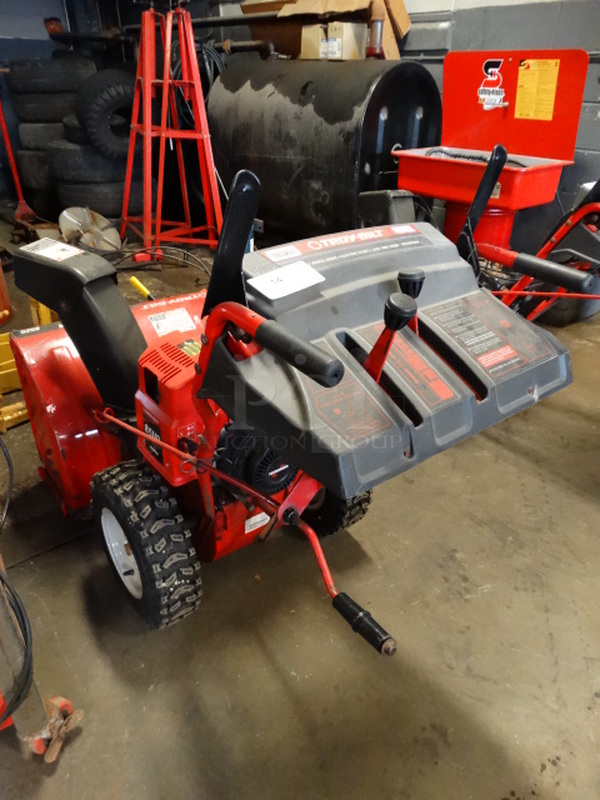GREAT! Troy-Bilt Storm 8526 Model 31AE6S73063 AWD Electric Start Metal Snow Thrower. Unit Was Working When Parked. 26x59x42 - Image 8 of 11
