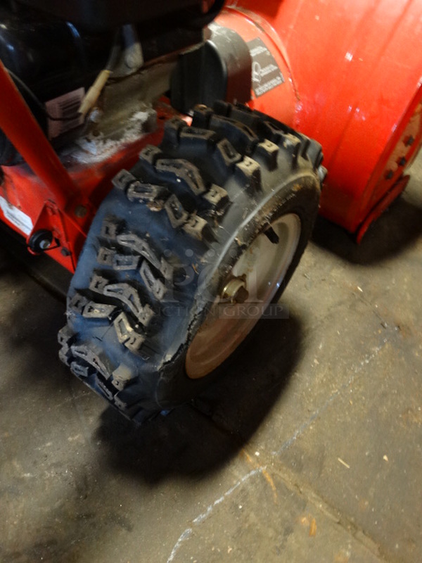 GREAT! Troy-Bilt Storm 8526 Model 31AE6S73063 AWD Electric Start Metal Snow Thrower. Unit Was Working When Parked. 26x59x42 - Image 6 of 12