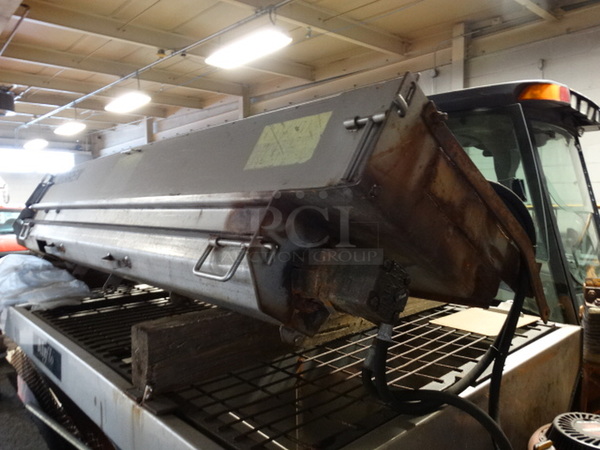AWESOME! Warren Metal Commercial Salt Spreader. Unit Was In Working Condition Last Winter. 96x30x20 - Image 3 of 10