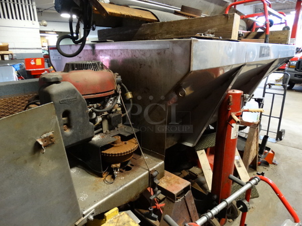 AWESOME! Airflo Metal Commercial Salt Spreader. Unit Was In Working Condition Last Winter. 118x50x32 - Image 9 of 12