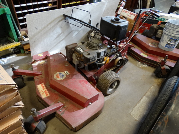 WOW! Giant-Vac Model 114815-KOH Giant Mow Metal Commercial Zero Turn Riding Lawnmower. Unit Was Working When Parked. 57x79x40 - Image 2 of 12