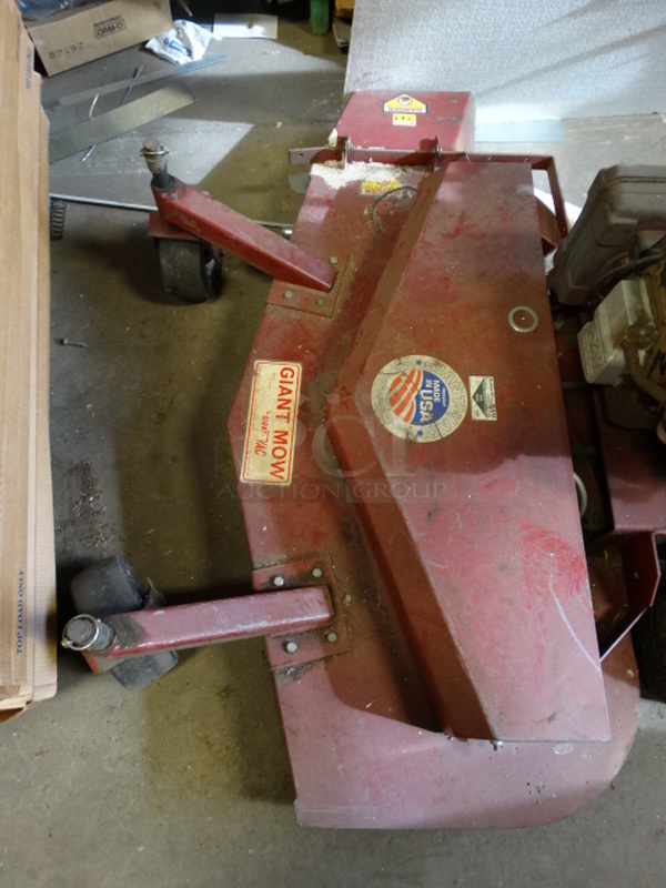WOW! Giant-Vac Model 114815-KOH Giant Mow Metal Commercial Zero Turn Riding Lawnmower. Unit Was Working When Parked. 57x79x40 - Image 3 of 12