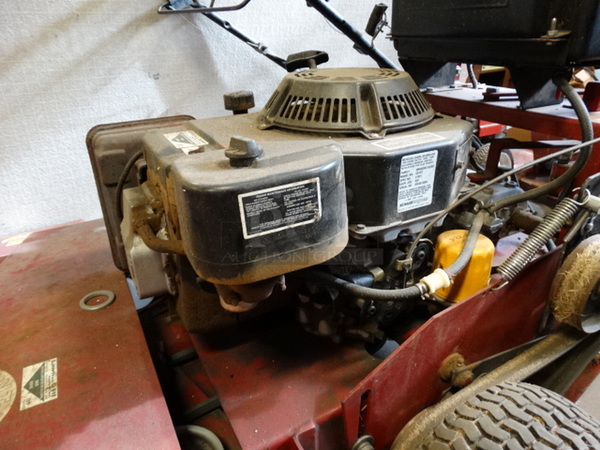 WOW! Giant-Vac Model 114815-KOH Giant Mow Metal Commercial Zero Turn Riding Lawnmower. Unit Was Working When Parked. 57x79x40 - Image 4 of 12