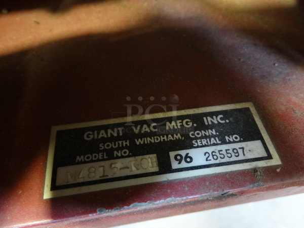 WOW! Giant-Vac Model 114815-KOH Giant Mow Metal Commercial Zero Turn Riding Lawnmower. Unit Was Working When Parked. 57x79x40 - Image 9 of 12