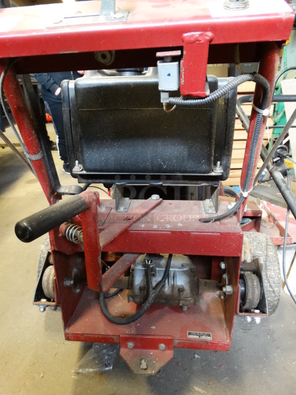 WOW! Giant-Vac Model 114815-KOH Giant Mow Metal Commercial Zero Turn Riding Lawnmower. Unit Was Working When Parked. 57x79x40 - Image 10 of 12