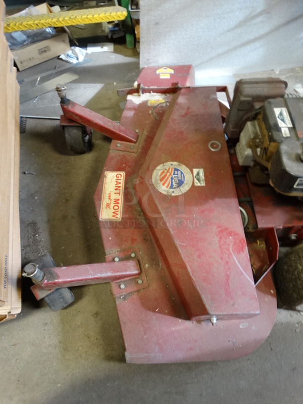 WOW! Giant-Vac Model 114815-KOH Giant Mow Metal Commercial Zero Turn Riding Lawnmower. Unit Was Working When Parked. 57x79x40 - Image 12 of 12