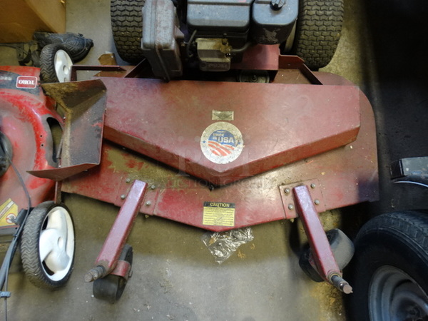 WOW! Giant-Vac Model 14815 Giant Mow Metal Commercial Zero Turn Riding Lawnmower. Unit Was Working When Parked. 57x79x40 - Image 2 of 12