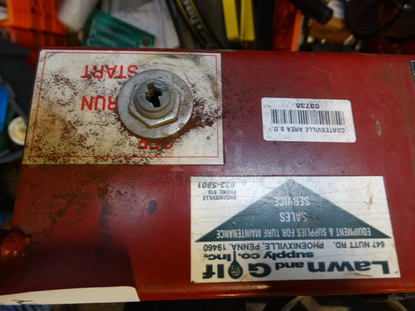 WOW! Giant-Vac Model 14815 Giant Mow Metal Commercial Zero Turn Riding Lawnmower. Unit Was Working When Parked. 57x79x40 - Image 9 of 12