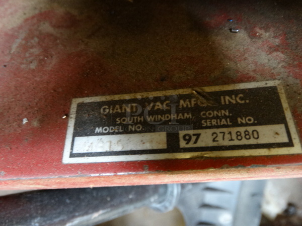 WOW! Giant-Vac Model 14815 Giant Mow Metal Commercial Zero Turn Riding Lawnmower. Unit Was Working When Parked. 57x79x40 - Image 11 of 12