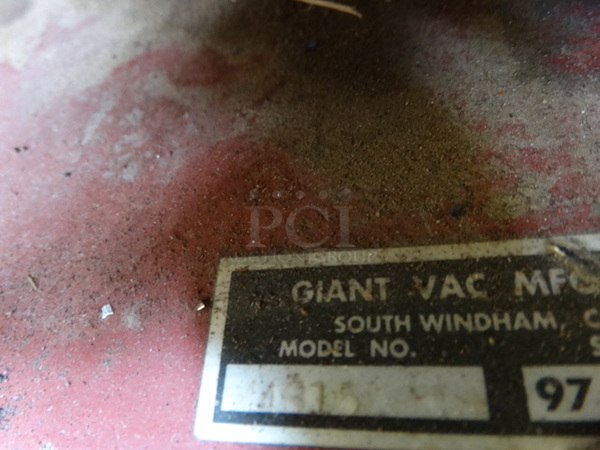 WOW! Giant-Vac Model 14815 Giant Mow Metal Commercial Zero Turn Riding Lawnmower. Unit Was Working When Parked. 57x79x40 - Image 12 of 12
