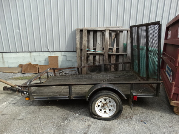 1998 PA International Trailer Model 5X8-2 GATE Metal Commercial Flat Bed Trailer. Comes w/ Clean Title. 76x132x75. Bed: 61x96 - Image 1 of 12
