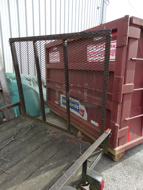 1998 PA International Trailer Model 5X8-2 GATE Metal Commercial Flat Bed Trailer. Comes w/ Clean Title. 76x132x75. Bed: 61x96 - Image 4 of 12