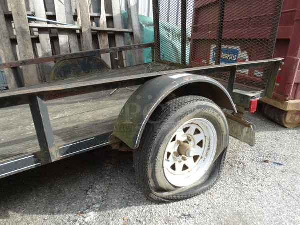 1998 PA International Trailer Model 5X8-2 GATE Metal Commercial Flat Bed Trailer. Comes w/ Clean Title. 76x132x75. Bed: 61x96 - Image 5 of 12