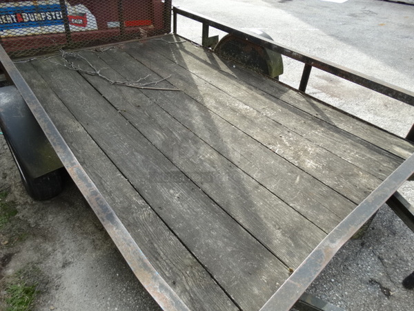 1998 PA International Trailer Model 5X8-2 GATE Metal Commercial Flat Bed Trailer. Comes w/ Clean Title. 76x132x75. Bed: 61x96 - Image 8 of 12