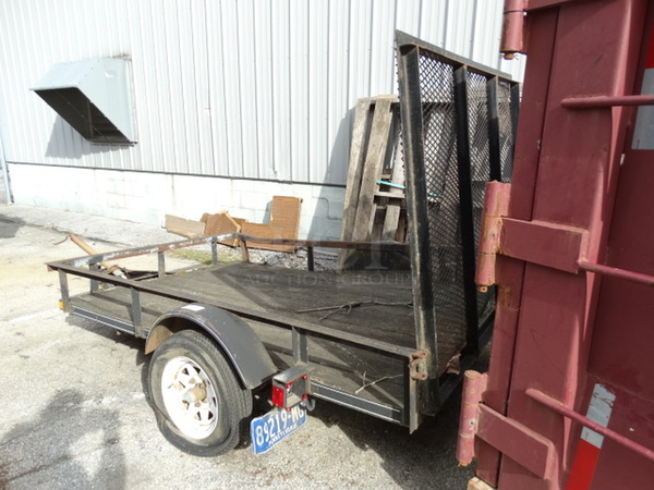 1998 PA International Trailer Model 5X8-2 GATE Metal Commercial Flat Bed Trailer. Comes w/ Clean Title. 76x132x75. Bed: 61x96 - Image 12 of 12