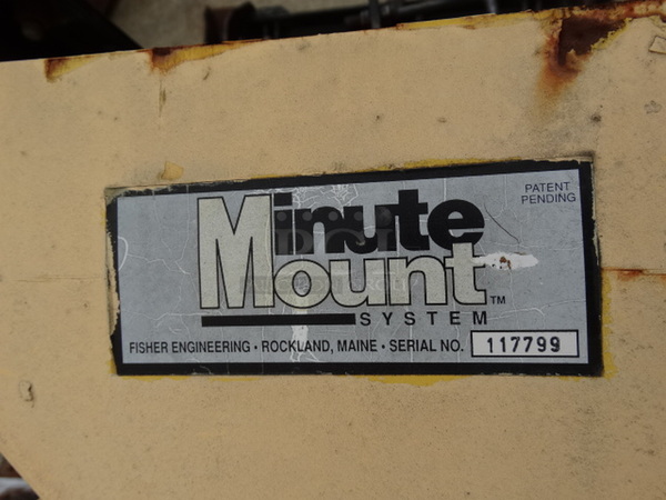 Minute Mount Yellow Metal 8' Snow Plow w/ Black Metal Frame and Headlights. Plow Was In Working Condition Last Winter. 108x55x48 - Image 5 of 9
