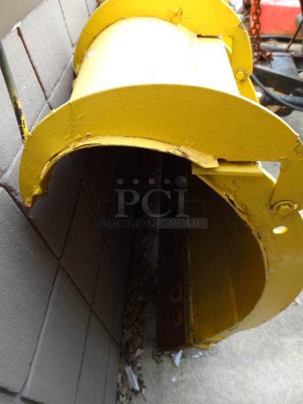 Minute Mount Yellow Metal 8' Snow Plow w/ Black Metal Frame and Headlights. Plow Was In Working Condition Last Winter. 108x55x48 - Image 6 of 9