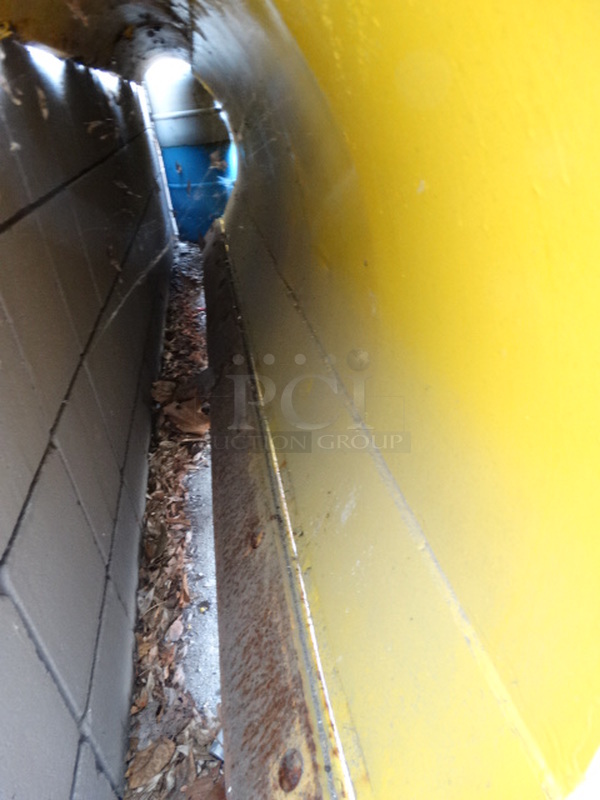 Minute Mount Yellow Metal 8' Snow Plow w/ Black Metal Frame and Headlights. Plow Was In Working Condition Last Winter. 108x55x48 - Image 7 of 9