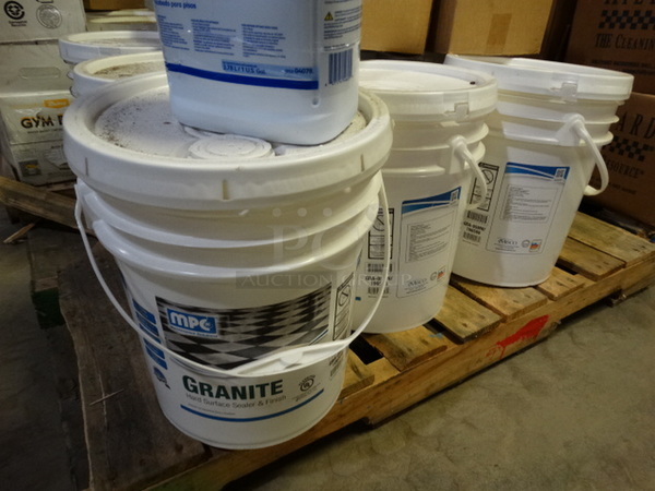 ALL ONE MONEY! PALLET LOT of Various Items Including Quasar Diamond Gloss Floor Finish and Granite Hard Surface Sealer & Finish! Pallet: 48x36x27 - Image 4 of 7