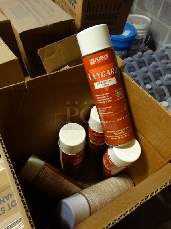 ALL ONE MONEY! PALLET LOT of Various Items Including Hillyard Super Shine AII and Vanguard Disinfectant Spray! Pallet: 40x38x36 - Image 5 of 7