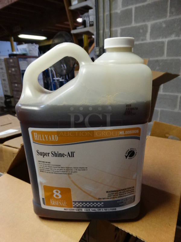 ALL ONE MONEY! PALLET LOT of Various Items Including Hillyard Super Shine AII and Vanguard Disinfectant Spray! Pallet: 40x38x36 - Image 6 of 7