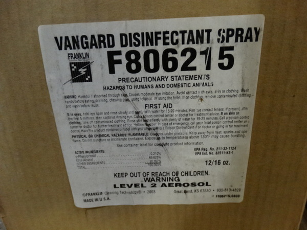 ALL ONE MONEY! PALLET LOT of Various Items Including Approximately 19 Cases of Arsenal Re-juv-nal and Vanguard Disinfectant Spray! Pallet: 43x38x24 - Image 2 of 6