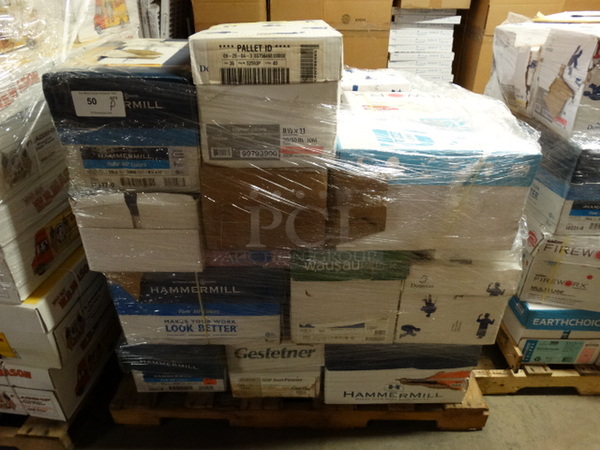 ALL ONE MONEY! PALLET LOT of Various Reams of Paper! Pallet: 43x38x44