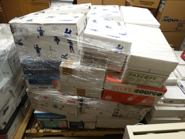 ALL ONE MONEY! PALLET LOT of Various Reams of Paper! Pallet: 43x38x42
