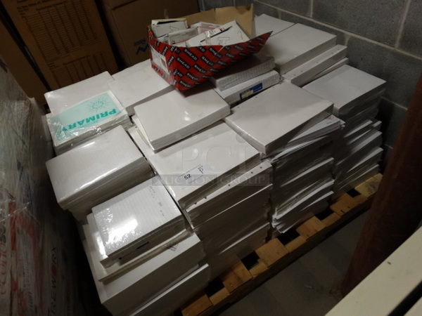 ALL ONE MONEY! PALLET LOT of Various Reams of Hole Punched Paper! Pallet: 43x38x24 - Image 1 of 7