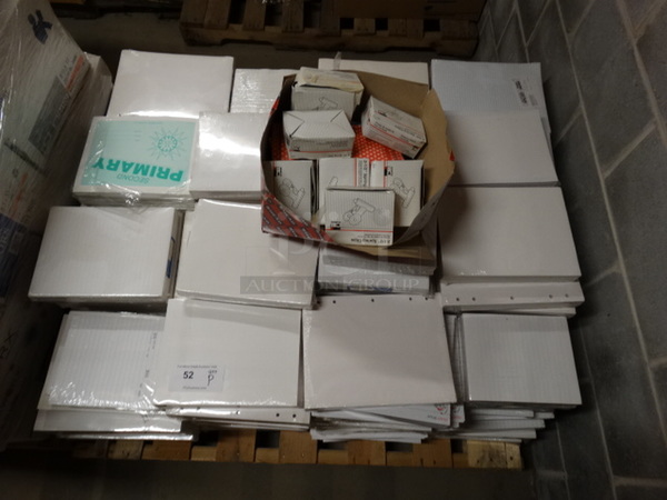 ALL ONE MONEY! PALLET LOT of Various Reams of Hole Punched Paper! Pallet: 43x38x24 - Image 3 of 7