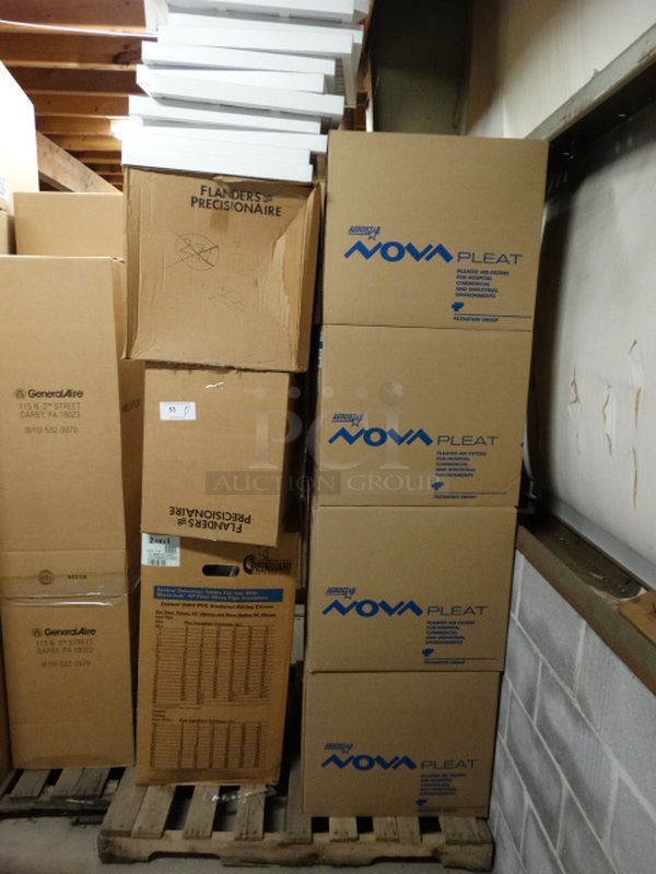 ALL ONE MONEY! PALLET LOT of Various Filters Including Nova Pleat! Pallet: 45x38x96 - Image 1 of 5