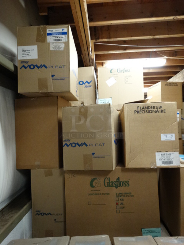 ALL ONE MONEY! PALLET LOT of Various Filters Including Nova Pleat! Pallet: 48x46x86 - Image 1 of 4