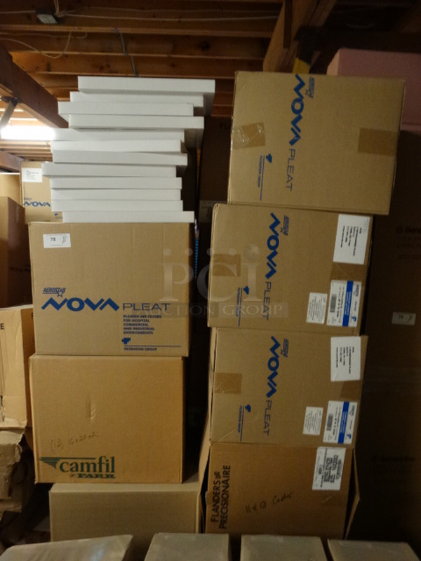 ALL ONE MONEY! PALLET LOT of Various Filters Including Nova Pleat! Pallet: 48x45x72 - Image 1 of 3