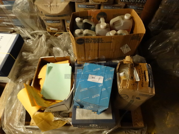 ALL ONE MONEY! PALLET LOT of Various Reams of Paper and Hillyard Spray Clean HD! Pallet: 36x36x24 - Image 3 of 8