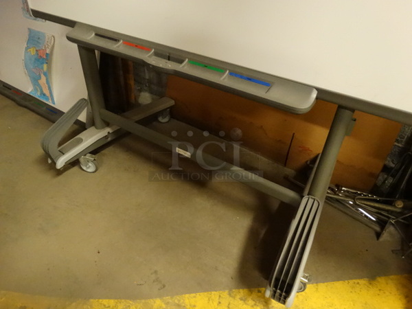SMARTBoard Interactive Whiteboard on Commercial Casters. 66x35x78 - Image 4 of 7