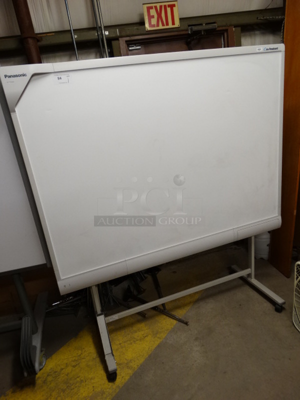 Panasonic Model UB-T780BP Interactive Whiteboard on Commercial Casters. 69x27x74 - Image 2 of 7