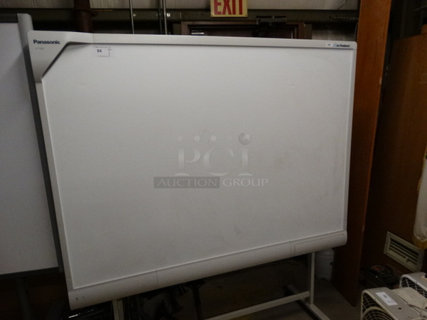 Panasonic Model UB-T780BP Interactive Whiteboard on Commercial Casters. 69x27x74 - Image 3 of 7