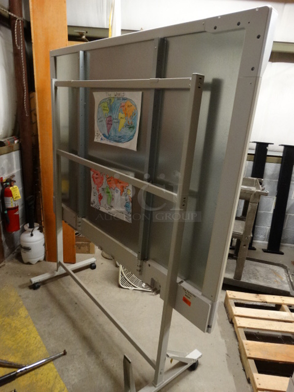 Panasonic Model UB-T780BP Interactive Whiteboard on Commercial Casters. 69x27x74 - Image 6 of 7