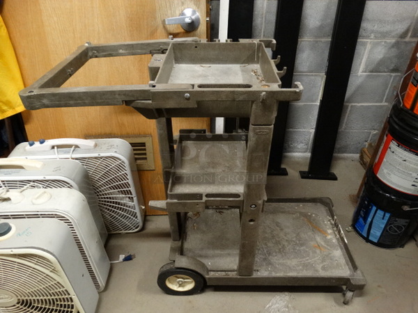 Poly 3 Tier Cart on Commercial Casters. 19x46x38 - Image 1 of 4