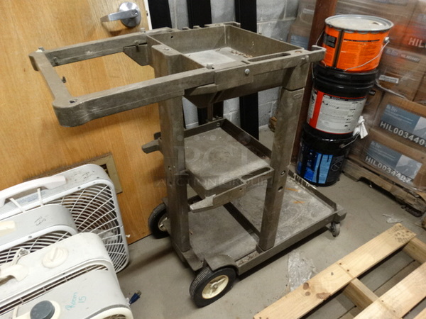Poly 3 Tier Cart on Commercial Casters. 19x46x38 - Image 2 of 4