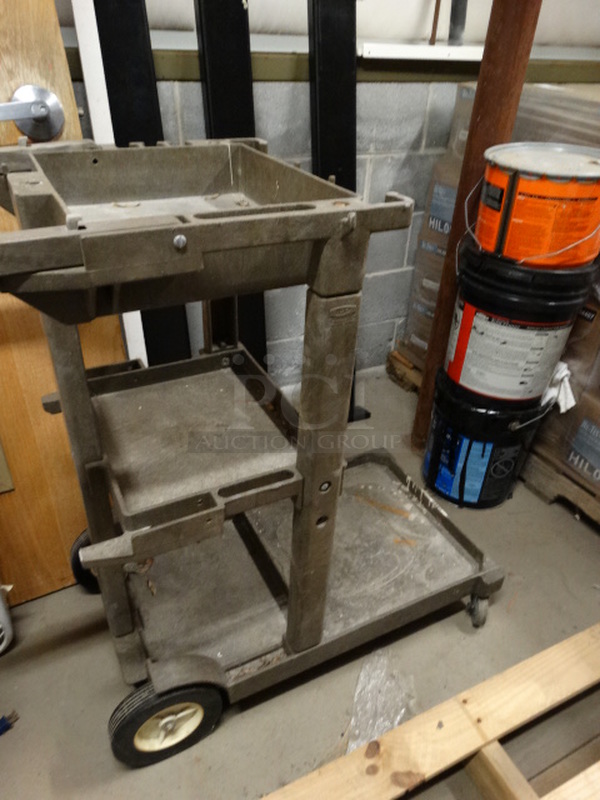 Poly 3 Tier Cart on Commercial Casters. 19x46x38 - Image 4 of 4