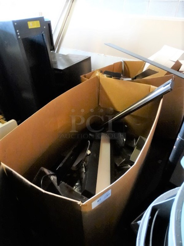 ALL ONE MONEY! Lot of 2 Large Cardboard Boxes of Metal Parts and Pieces! - Image 1 of 5