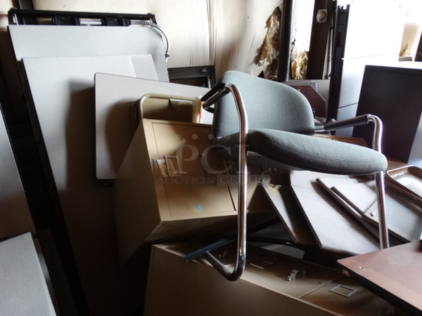 ALL ONE MONEY! MEGA LOT of Various Desk Pieces, Modular Pieces, Etc! - Image 8 of 8