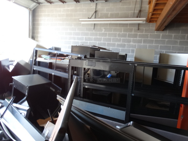 ALL ONE MONEY! MEGA LOT of Various Filing Cabinets, Modular Pieces, Etc! - Image 2 of 7